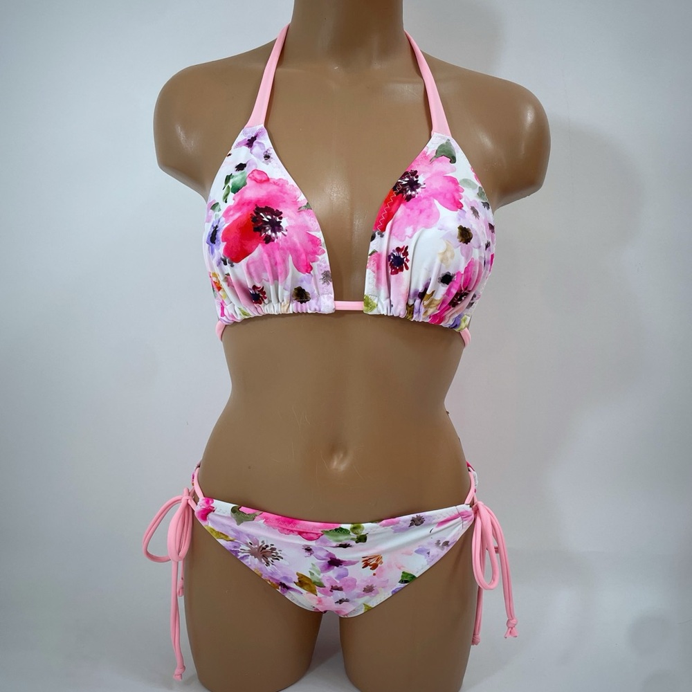 Pink Floral Bikini